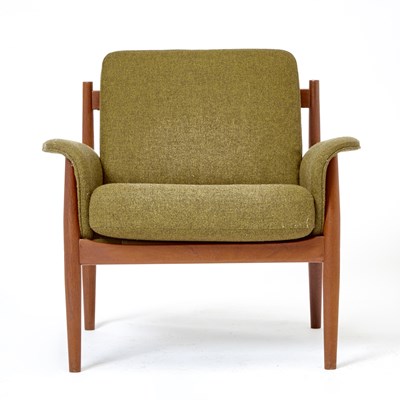 Lot 359 - Greta Jalk for France & Sons Upholstered Teak Armchair