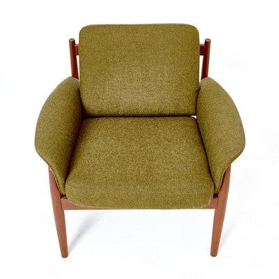Lot 359 - Greta Jalk for France & Sons Upholstered Teak Armchair
