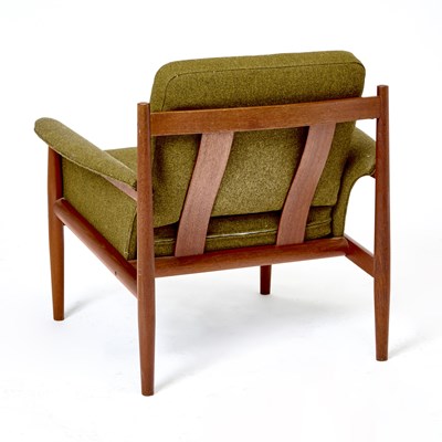 Lot 359 - Greta Jalk for France & Sons Upholstered Teak Armchair