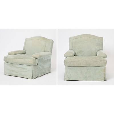 Lot 644 - Pair of Upholstered Club Chairs