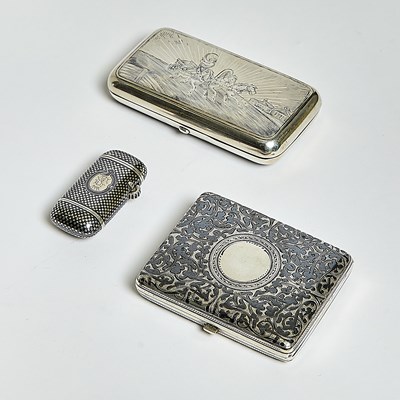 Lot 202 - Group of Silver and Niello Articles