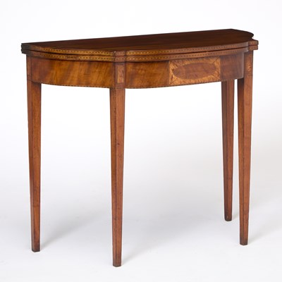 Lot 139 - Federal Inlaid and Figured Mahogany Games Table