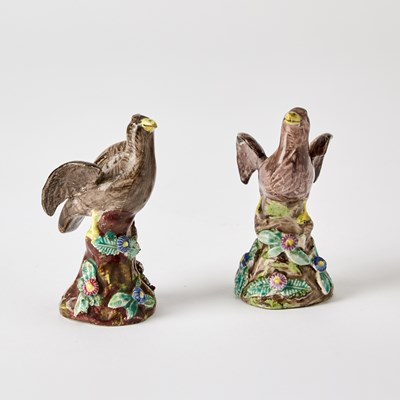 Lot 88 - Pair of Staffordshire Pearlware Small Figures of Eagles