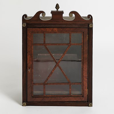 Lot 144 - George III Mahogany Hanging Glazed Cabinet
