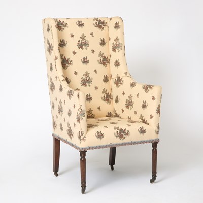 Lot 138 - Federal Style Upholstered Mahogany Armchair