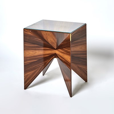 Lot Tim Warlick Rosewood and Glass Occasional Table