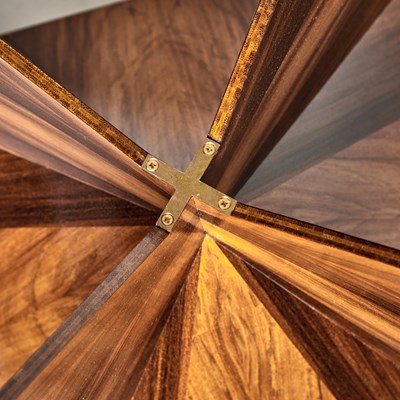 Lot 237 - Tim Warlick Rosewood and Glass Occasional Table