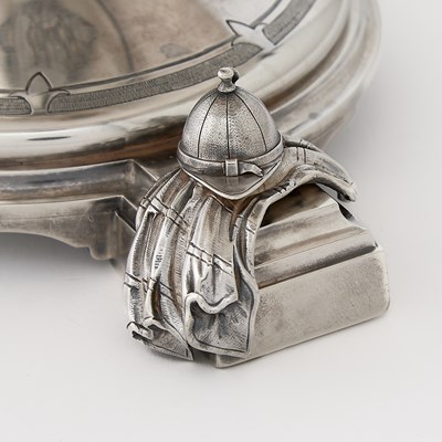 Lot 280 - Equestrian Interest: Gorham for Tiffany & Co. Silver Centerpiece Bowl