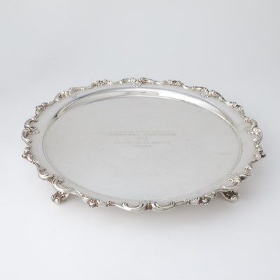 Lot 278 - Equestrian Interest: Frank M. Whiting Sterling Silver Salver