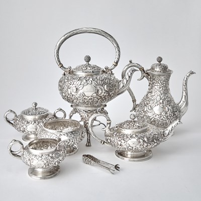 Lot 76 - S. Kirk & Son Sterling Silver Tea and Coffee Service