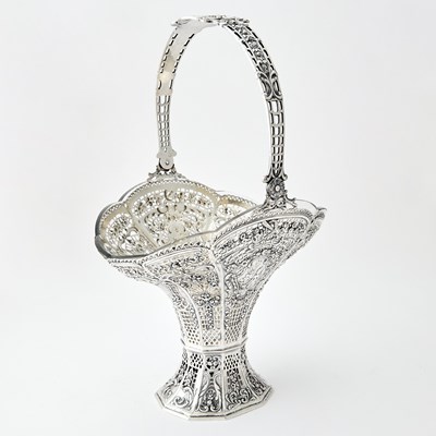 Lot 67 - Continental Silver Centerpiece Basket