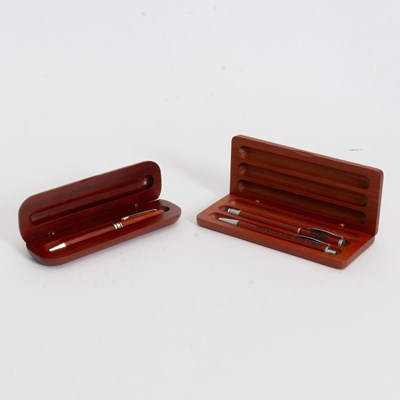Lot 220 - Three Wood Cased Pens