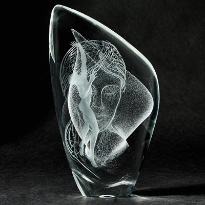 Lot 782 - Steuben Glass Orpheus Sculpture