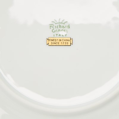 Lot 717 - Richard Ginori Porcelain "Pompadour" Pattern Partial Dinner Service