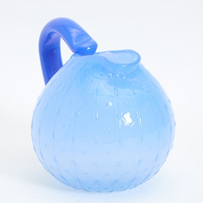 Lot 193 - Murano Blue Glass Pitcher