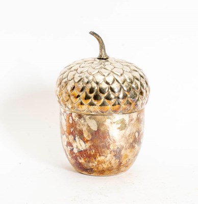 Lot 305 - Italian Silver Plated Acorn Form Ice Bucket