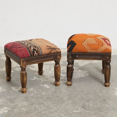 Lot 9 - Two Upholstered Foot Stools