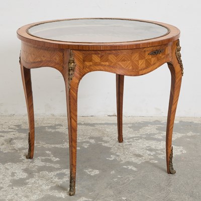 Lot 107 - Louis XV Style Marquetry Vitrine Table