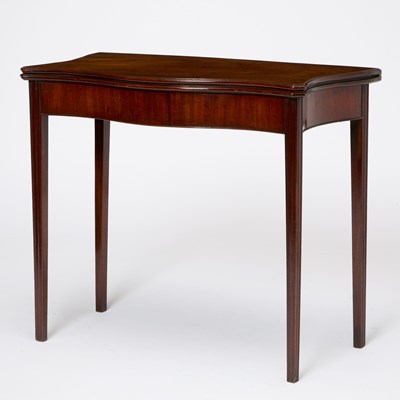 Lot 672 - George III Mahogany Fold-Over Card Table