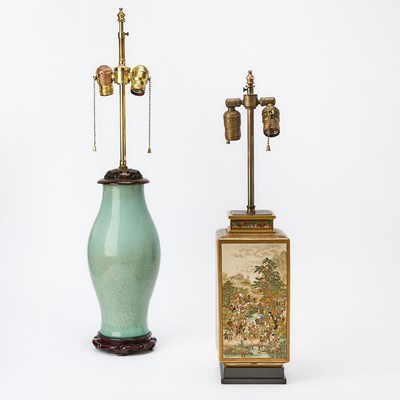 Lot 632 - Two Asian Porcelain Lamps