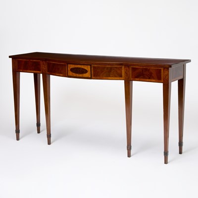 Lot 666 - George III Inlaid Mahogany Serving Table