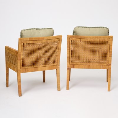 Lot 624 - Pair of Rattan Armchairs