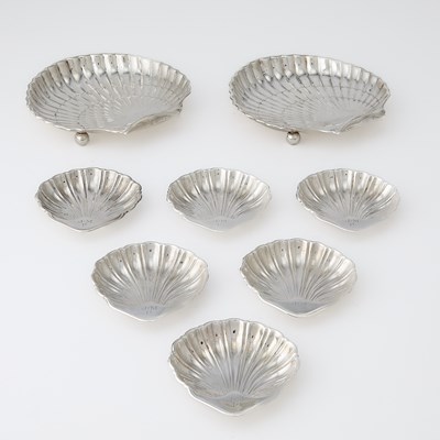 Lot 800 - Eight American Sterling Silver Shells