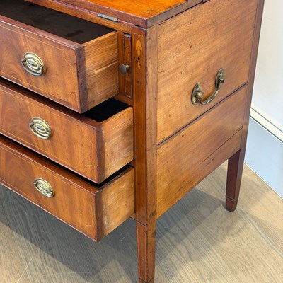 Lot 140 - The Paul Revere Federal Inlaid Mahogany Tambour Desk