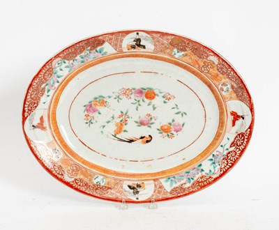 Lot 312 - Japanese Kutani Porcelain Oval Serving Tray