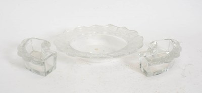 Lot 317 - Lalique Frosted Glass Honfleur Plate