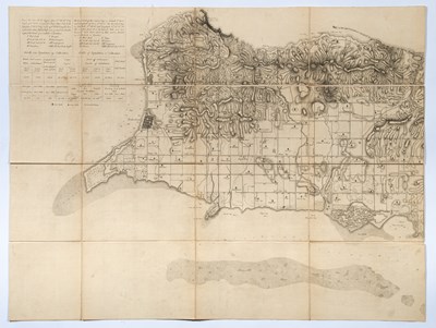 Lot 178 - Important early map of St. Croix in the Virgin Islands