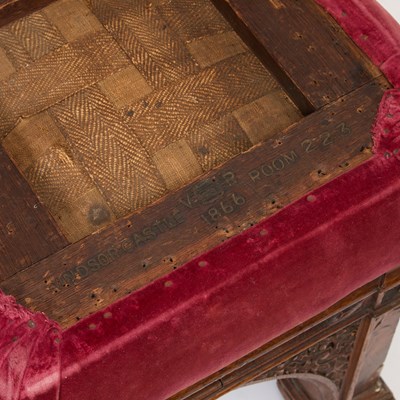 Lot George IV Carved and Pollarded Oak Stool
