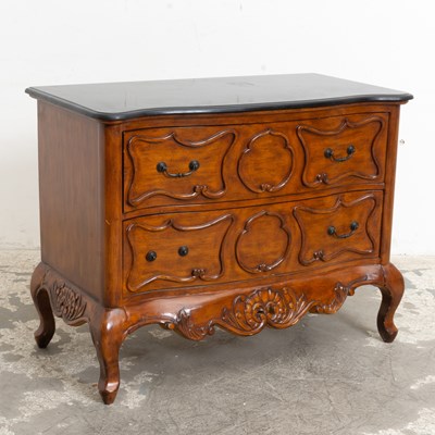 Lot 293 - Louis XV Style Walnut Two-Drawer Chest