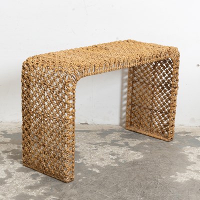 Lot 341 - Raffia Console