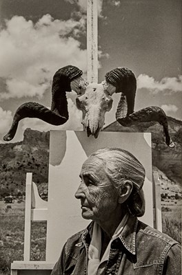 Lot 58 - Arnold Newman, Georgia O'Keeffe, Ghost Ranch, New Mexico, 1968