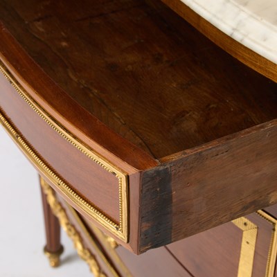 Lot Louis XVI Ormolu Mounted Mahogany Commode a l'Anglaise