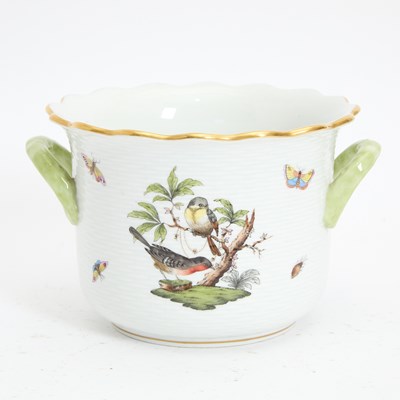Lot 48 - Herend Porcelain Rothschild Bird Pattern Jardiniere