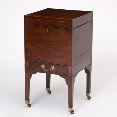 Lot 563 - George III Satinwood Inlaid Mahogany Cellarette