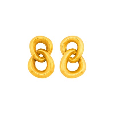 Lot 1015 - Angela Cummings Pair of Gold Earclips