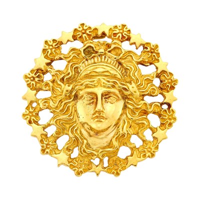 Lot 82 - Wander Gold Pendant-Brooch, France