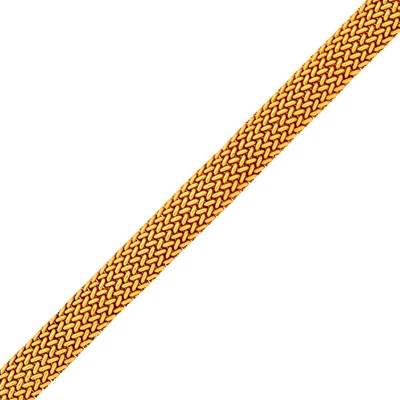 Lot 1026 - Tiffany & Co. Braided Gold Mesh Bracelet