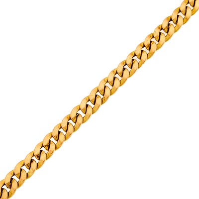 Lot 2049 - Gold Curb Link Bracelet