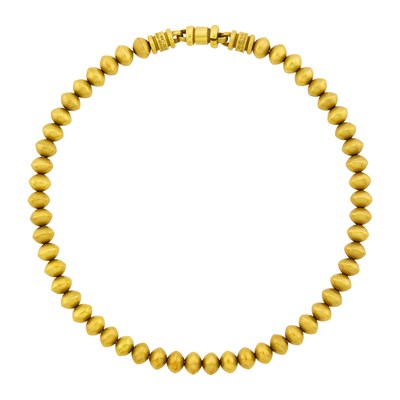 Lot 1173 - Barry Kieselstein-Cord Gold Bead Necklace