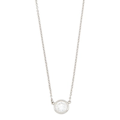 Lot 1076 - Tiffany & Co., Elsa Peretti Platinum and Diamond 'Diamonds by the Yard' Necklace