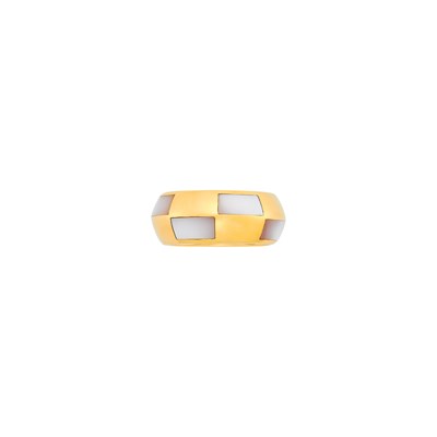 Lot 1004 - Mauboussin Paris Gold and Mother-of-Pearl Band Ring