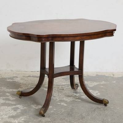 Lot 4 - Mahogany Scallop Edge Side Table
