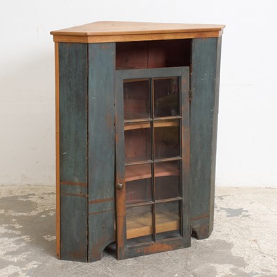 Lot 287 - Painted Pine Corner Cabinet