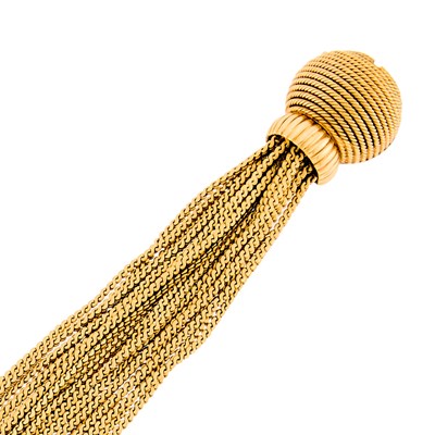 Lot 1095 - Gold Multistrand Chain Bracelet