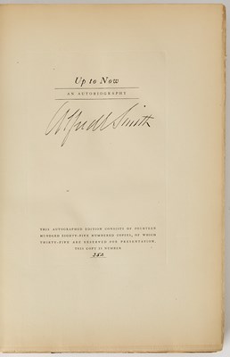 Lot 60 - Alfred Smith's autobiography signed
