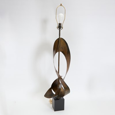 Lot 129 - Patinated Copper Lamp